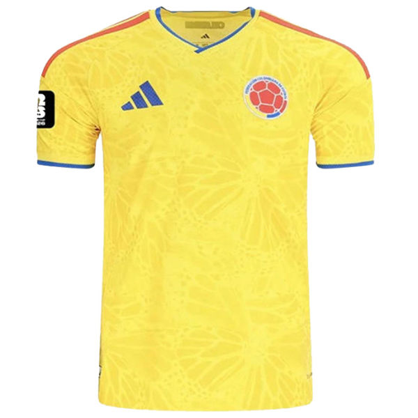 2026/27 Colombia 1:1 Quality Home Yellow Fans Soccer Jersey (Have Right Patch 有右臂章 黑底白字）