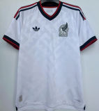 2026/27 Mexico 1:1 Quality Away White Fans Soccer Jersey  (Have Right Patch 有右臂章 黑底白字）