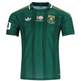 2026/27 South Africa Away Green Fans Soccer Jersey (Have Right Patch 有右臂章 白底黑字）
