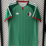 2026/27 Algeria Away Green Fans Soccer Jersey  无星 (Have Right Patch 有右臂章 白底黑字）
