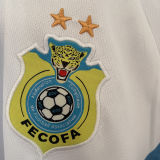 2026/27 Congo DR Away White Fans Soccer Jersey 民主刚果 (Have Right Patch 有右臂章 黑底白字）