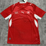 2026/27 Switzerland Home Red Fans Soccer Jersey (Have Right Patch 有右臂章 白底黑字）