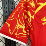 2026/27 Congo DR Red Third Fans Soccer Jersey 民主刚果 (Have Right Patch 有右臂章 白底黑字）
