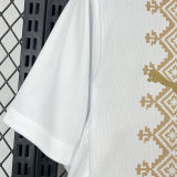 2026/27 Morocco Away White Fans Soccer Jersey (Have Right Patch 有右臂章 黑底白字）
