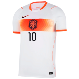 2026/27 NL Away White Fans Soccer Jersey  (Have Right Patch 有右臂章 黑底白字）