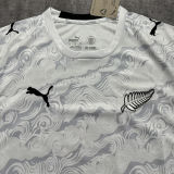 2026/27 New Zealand Home White Soccer Jersey  (Have Right Patch 有右臂章 黑底白字）