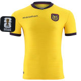 2026/27 Ecuador Home Yellow Fans Soccer Jersey (Have Right Patch 有右臂章 黑底白字）