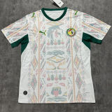 2026/27 Senegal Home White Fans Soccer Jersey (Have Right Patch 有右臂章 黑底白字）