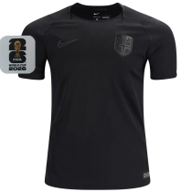 2026/27 Norway Away Black Fans Soccer Jersey  (Have Right Patch 有右臂章 白底黑字）