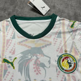 2026/27 Senegal Home White Fans Soccer Jersey (Have Right Patch 有右臂章 黑底白字）