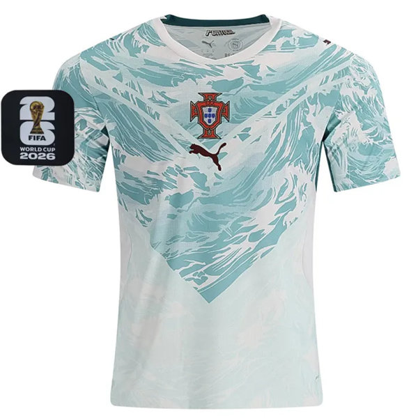 2026/27 Portugal 1:1 Quality Away Fans Soccer Jersey (Have Right Patch 有右臂章 黑底白字）