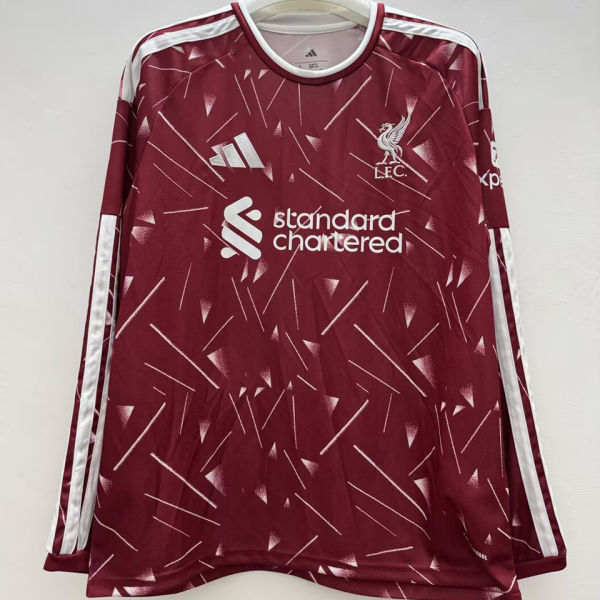 2026/27 LFC Home Red Fans Long Sleeve Soccer Jersey