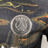 D.Doué #14 PSG x Labubu Dark Night Edition Black Player Version Jersey 2025/26 拉布布字体 ★★