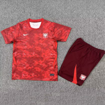 2026/27 Poland Away Red Kids Soccer Jersey