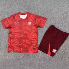 2026/27 Poland Away Red Kids Soccer Jersey