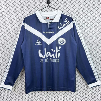 1996/1997 FC Girondins de Bordeaux Home Retro Soccer Long Sleeve Jersey