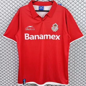 2003/2004 Deportivo Toluca Home Red Retro Soccer Jersey 托卢卡