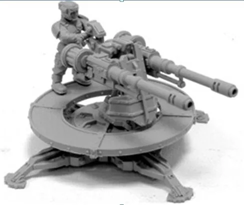 ASTRA MILITARUM SABRE DEFENCE PLATFORM WITH AUTOCANNON