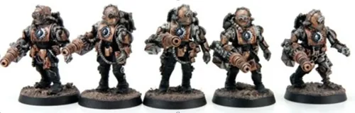 Mechanicum TECH-THRALLS WITH MITRALOCKS
