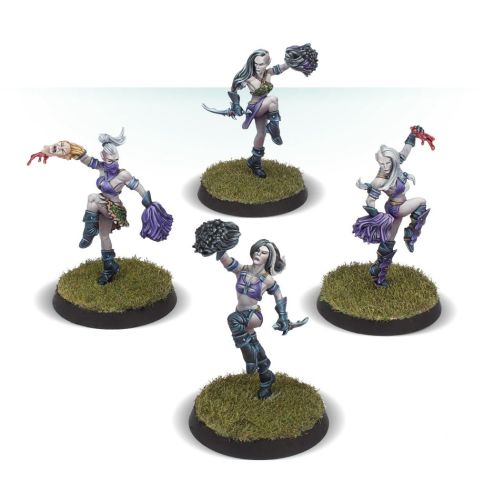 Blood Bowl The Night Terrors - Dark Elf Cheerleading Squad