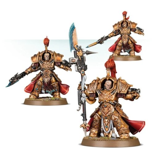 Adeptus Custodes Vexilus Praetor in Allarus Terminator Armour / Shield-Captain in Allarus Terminator Armour/Allarus Custodians