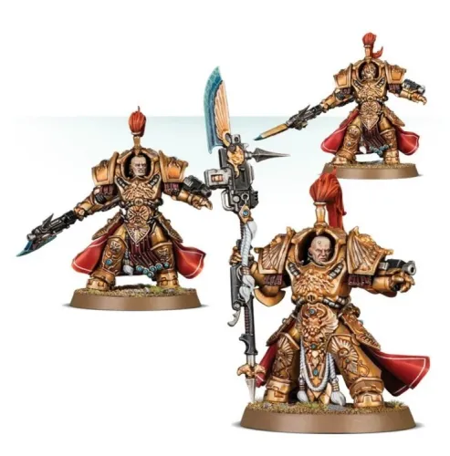 Adeptus Custodes Vexilus Praetor in Allarus Terminator Armour / Shield-Captain in Allarus Terminator Armour/Allarus Custodians