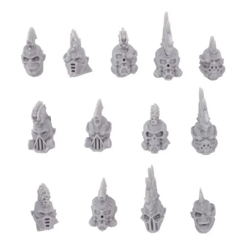Necromunda Goliath Heads with Masks Upgrade Set