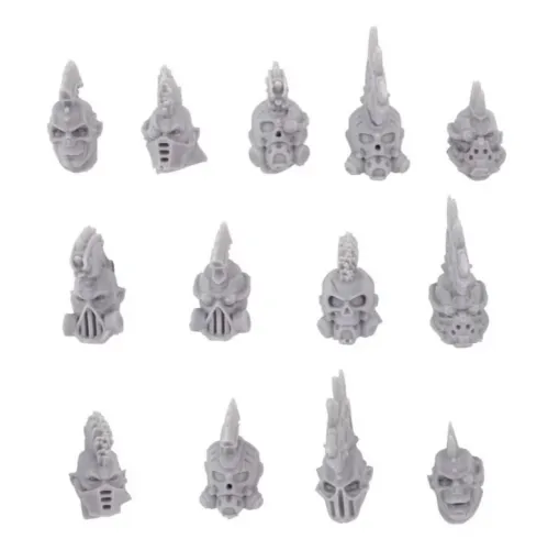 Necromunda Goliath Heads with Masks Upgrade Set