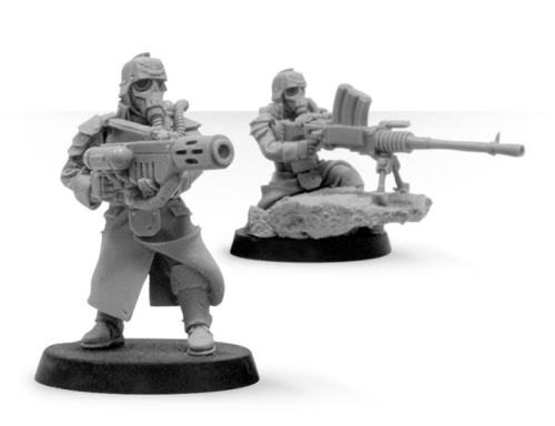 Death Korps of Krieg Grenadier Heavy Stubber and Meltagun