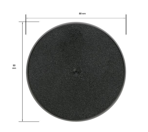 80mm Round Circle Base