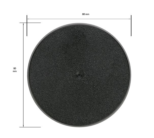 80mm Round Circle Base