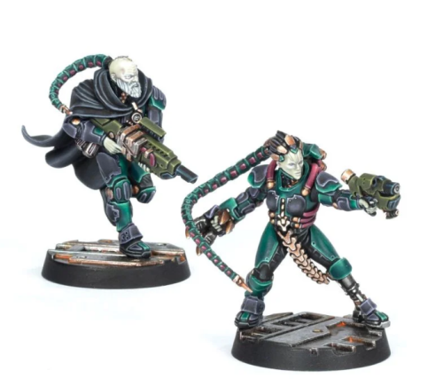 Necromunda Van Saar Champions in Mesh and Flak Armour