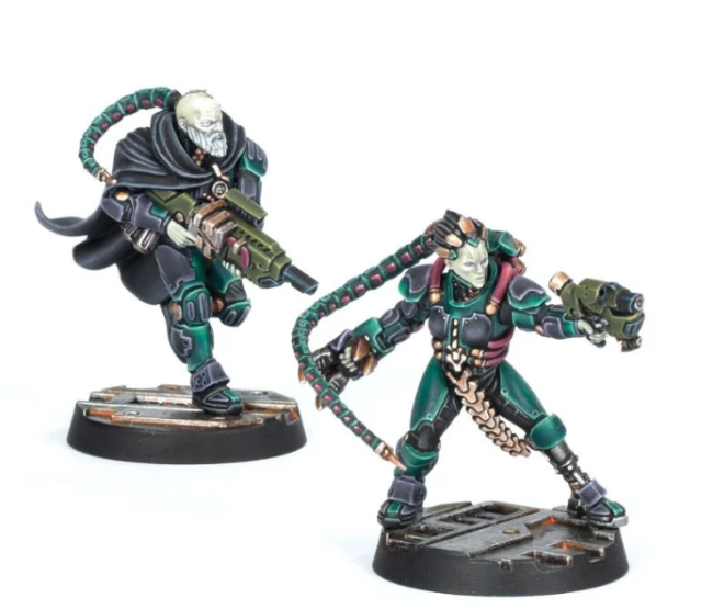 Necromunda Van Saar Champions in Mesh and Flak Armour