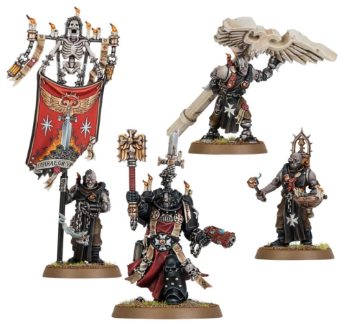 Black Templars  Chaplain Grimaldus & Retinue