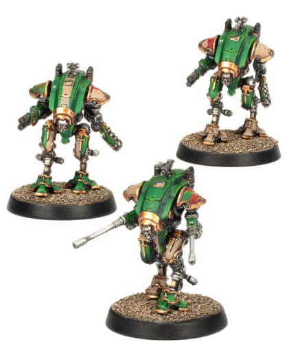 Adeptus Titanicus: Armiger Knights Helverins and Warglaives