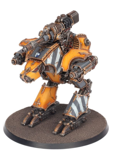 Adeptus Titanicus:   Dire Wolf Heavy Scout Titan with Neutron Laser