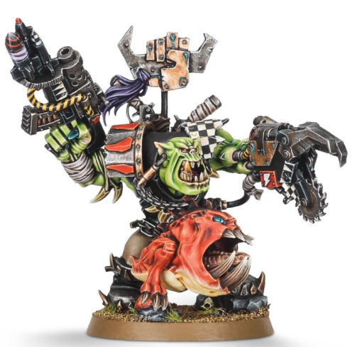 Ork Warboss with Attack Squig