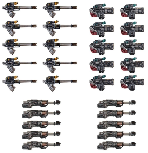 Heavy Weapons Upgrade Set – Volkite Culverins, Lascannons, and Autocannons