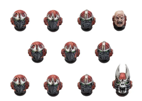 Word Bearers MKVI Heads