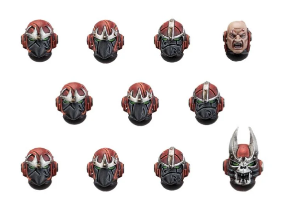 Word Bearers MKVI Heads