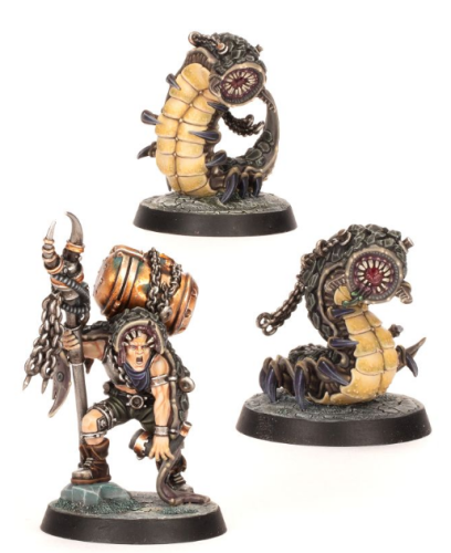 Necromunda      Outland Beastmaster with Millisaurs