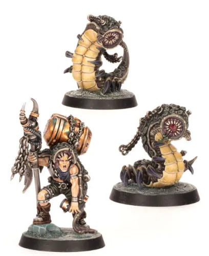 Necromunda      Outland Beastmaster with Millisaurs