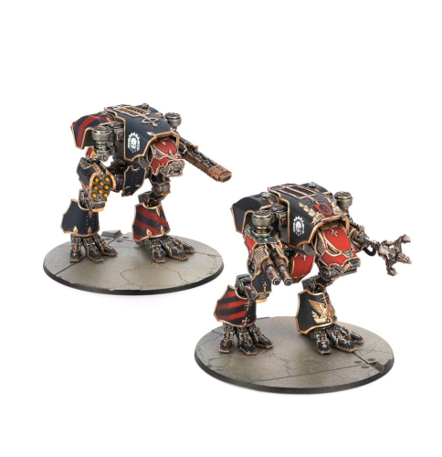 Legions Imperialis Warhound Titans With Ursus Claws And Melta Lances