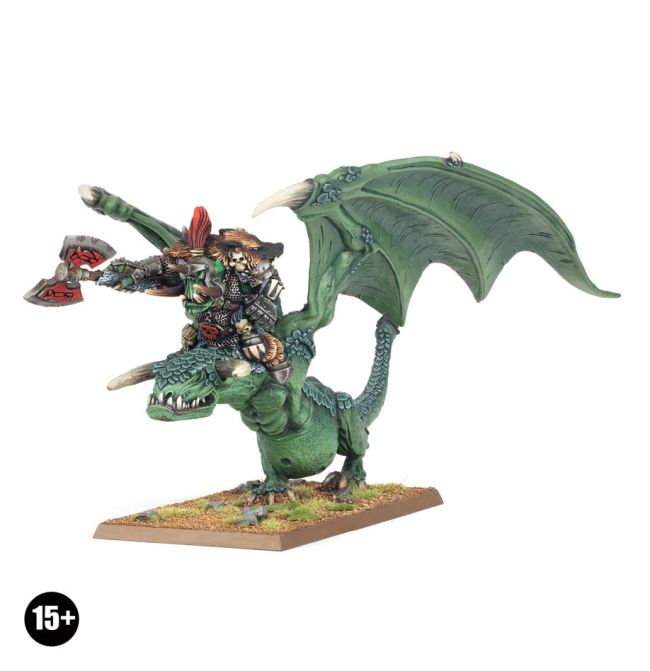 Orc and Goblin Tribes Orc Warboss on Wyvern