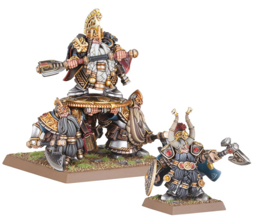 DWARF LORDS WITH SHIELDBEARERS