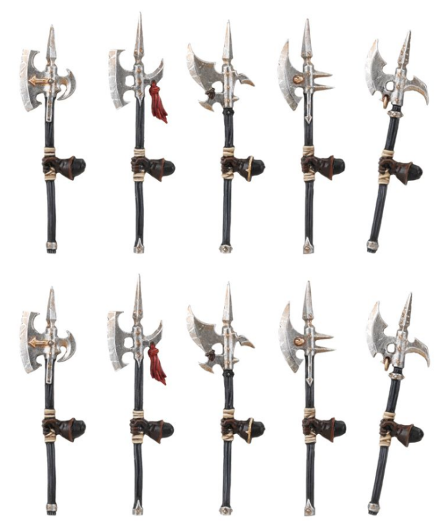 Warriors of Chaos Chaos Warriors Halberds Upgrade Set