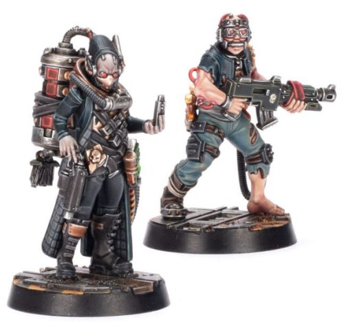 Necromunda    Whisper Merchant and Psychoteric Thrall
