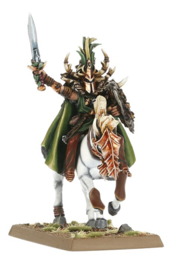 The Old World       Wood Elf Noble on Elven Steed