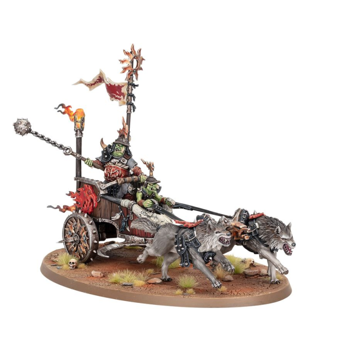Gloomspite Gitz Snarlboss on War-Wheela / Frazzlegit Shaman on War-Wheela