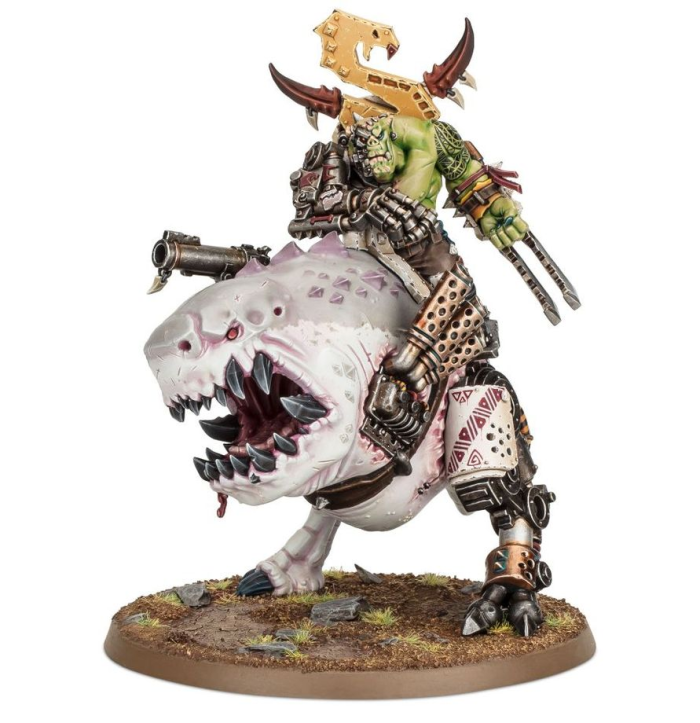 Ork Mozrog Skragbad / Beastboss on Squigosaur